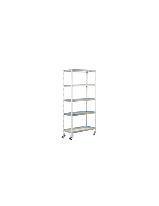 Etagère simongarden click mob. 5/400 blanc/galva blanc/galva 1875x900x400 - simonrack