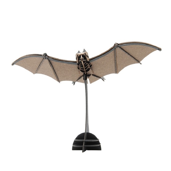 Maquette 3d en papier chauve-souris