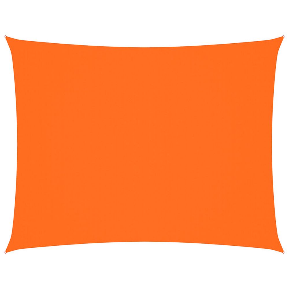Voile de parasol tissu oxford rectangulaire 2,5x3,5 m orange