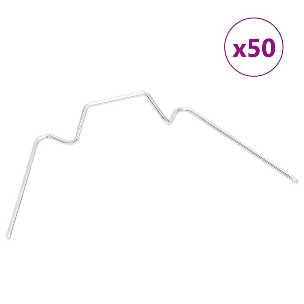 Clips pour serre 50 pcs type w acier galvanisé