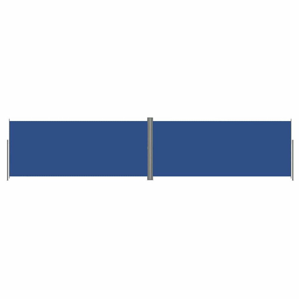 Auvent latéral rétractable bleu 220x1000 cm