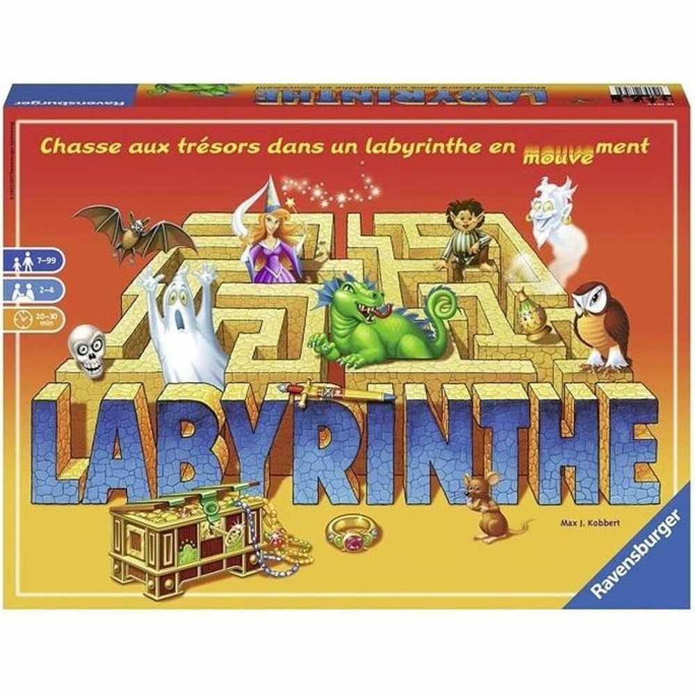 Labyrinthe - ravensburger famille - chasse au trésor dans un labyrinthe en mouvement