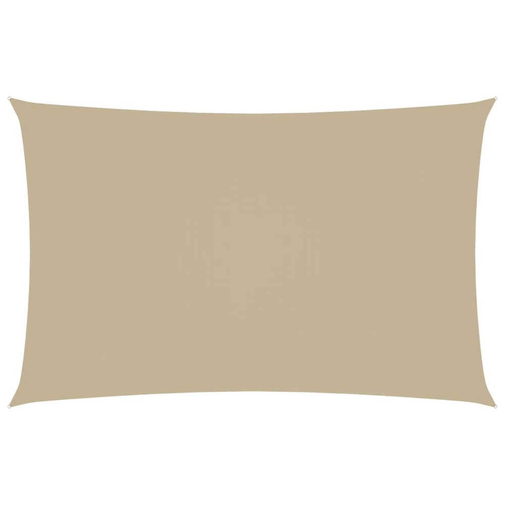 Voile de parasol tissu oxford rectangulaire 2x5 m beige