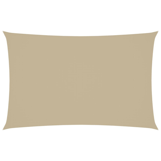 Voile de parasol tissu oxford rectangulaire 2x5 m beige