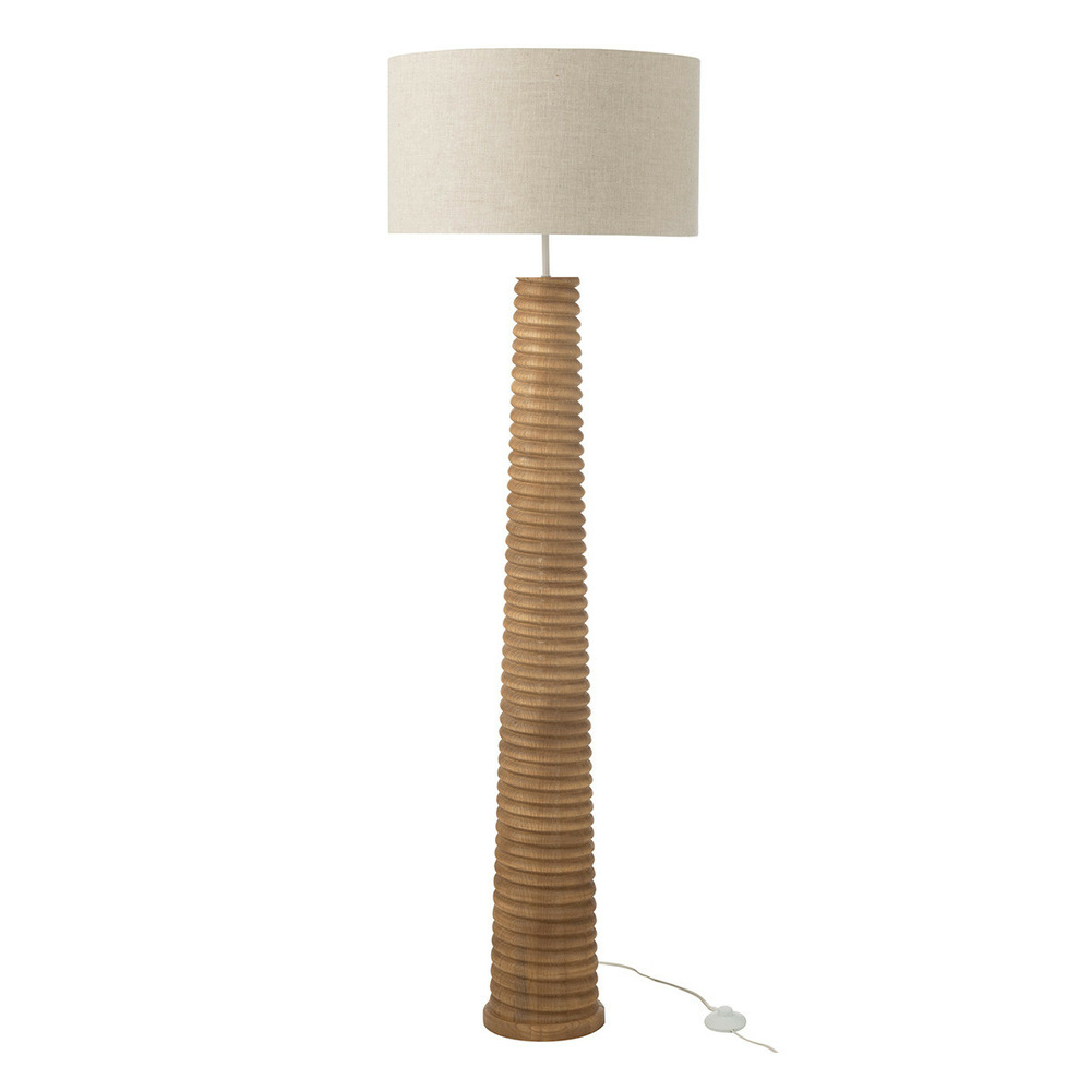 Lampadaire filetage en bois 