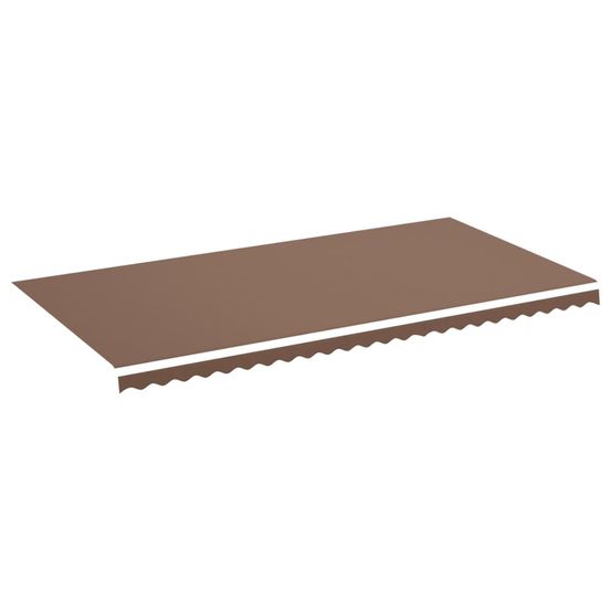 Tissu de remplacement pour auvent marron 580x295 cm polyester