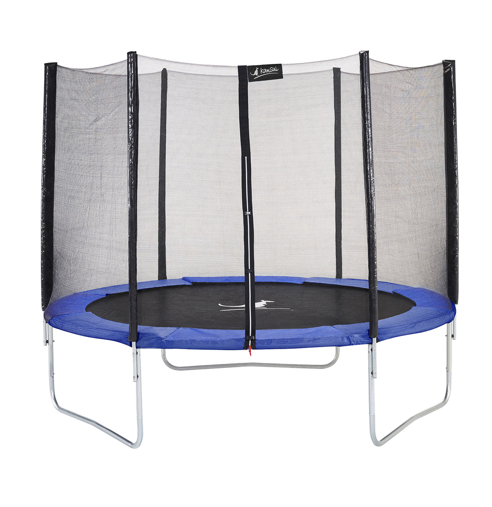 Trampoline rond bleu ø300cm avec filet de protection