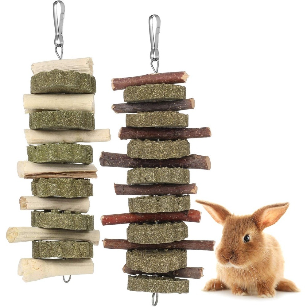 Jouets à mâcher - 2 pièces branches de pommier naturel