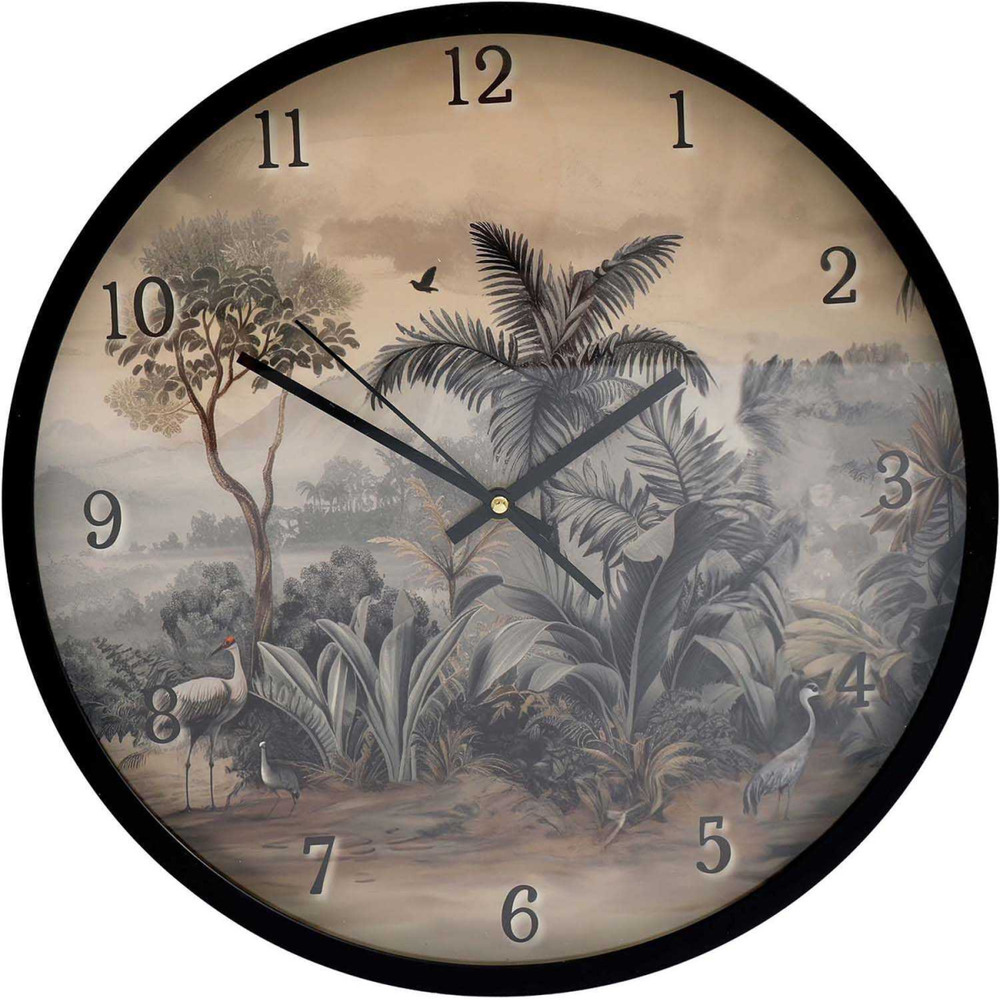 Horloge murale en polypropylène sépia 40 cm