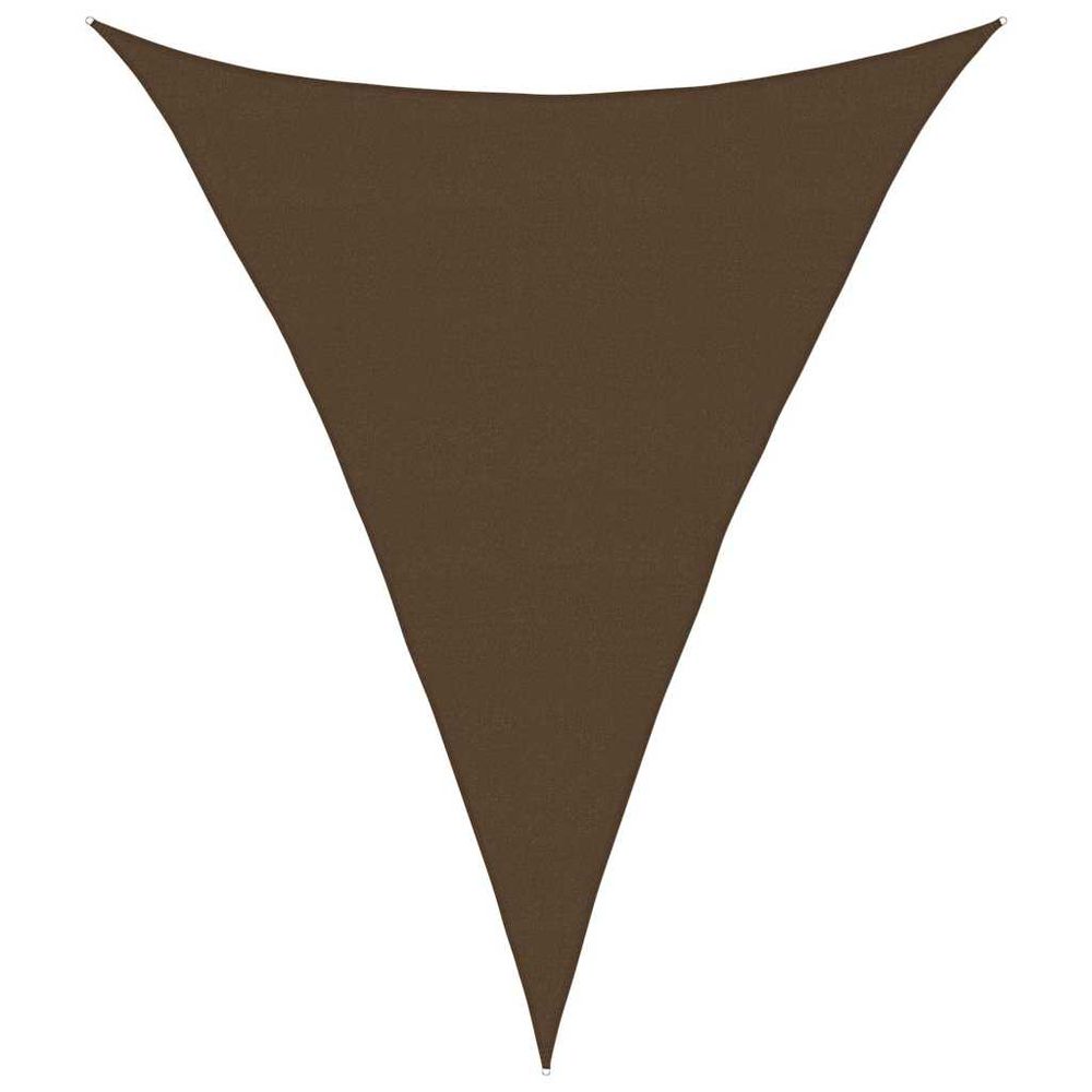Voile d'ombrage 160 g/m² marron 5x6x6 m pehd
