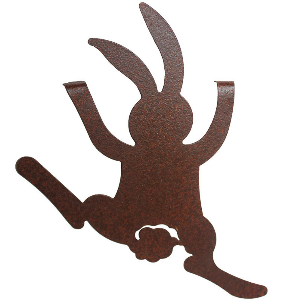 Silhouette déco jardin lapin 20x25cm