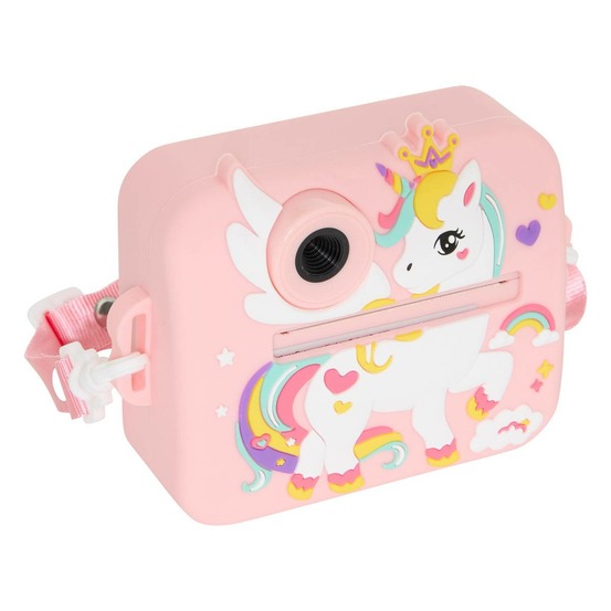 Appareil photo instantané enfants pilti avec carte sd et 4 rouleaux de papier