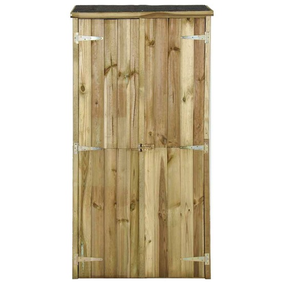 Abri à outils pour jardin pin 85x48x177 cm