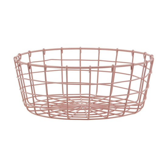 Corbeilles en métal ajouré vieux rose (lot de 40)