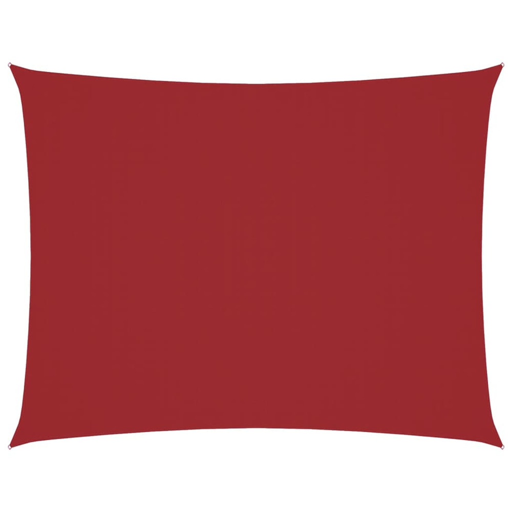 Voile de parasol tissu oxford rectangulaire 5x7 m rouge