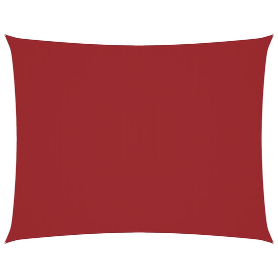 Voile de parasol tissu oxford rectangulaire 5x7 m rouge