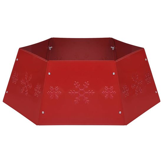 Jupe de sapin de noël rouge ø68x25 cm