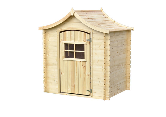 Maison en bois pour enfants - 1.1m2 - 112 x 146 cm - sans plancher - m550-1