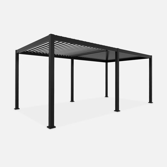 Pergola bioclimatique – triomphe – 6x3m, aluminium, à lames orientables