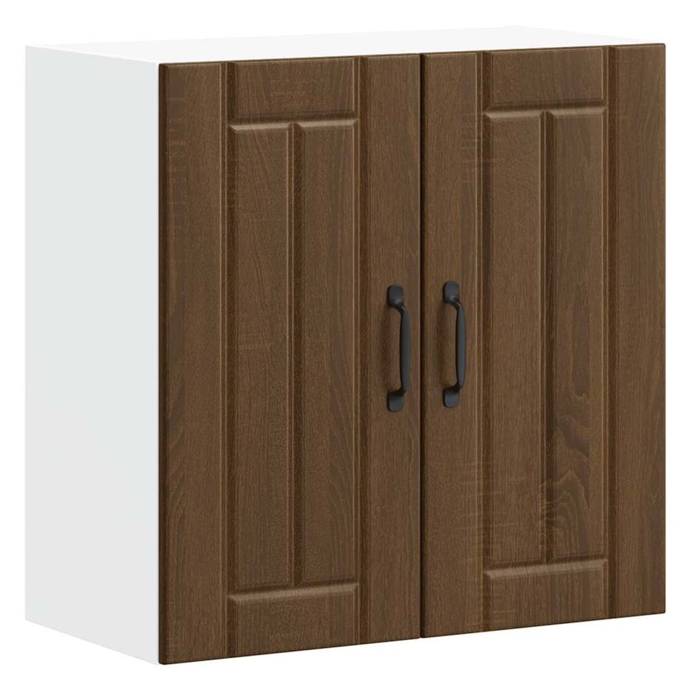 Armoire murale de cuisine lucca chêne marron bois ingénierie