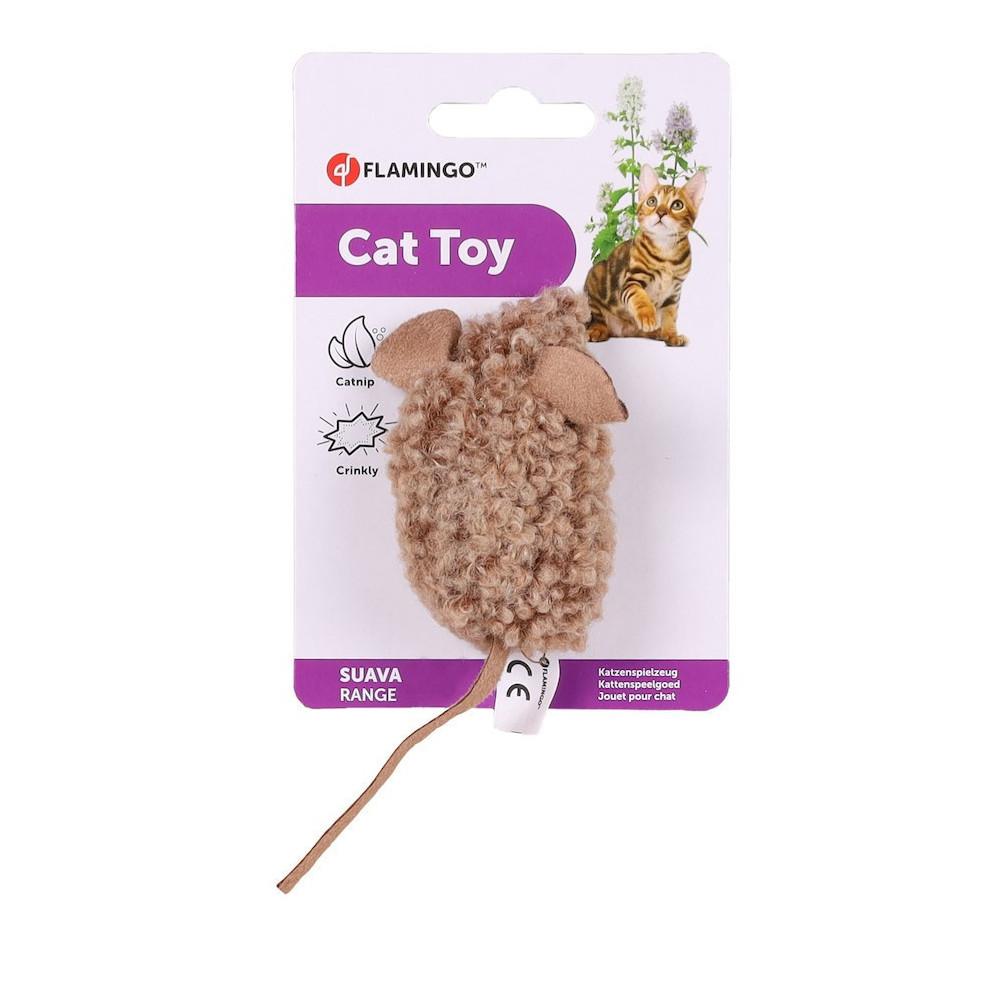 1 souris suava 15 cm jouet pour chat, couleur aléatoire.