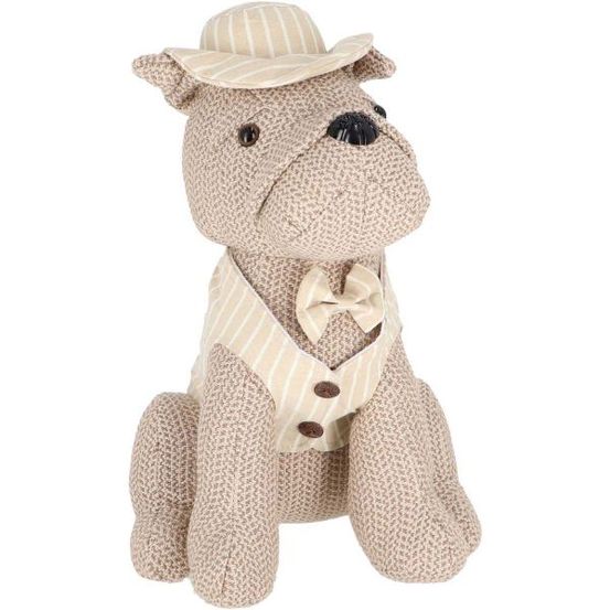 Cale-porte en tissu animal habillé chien