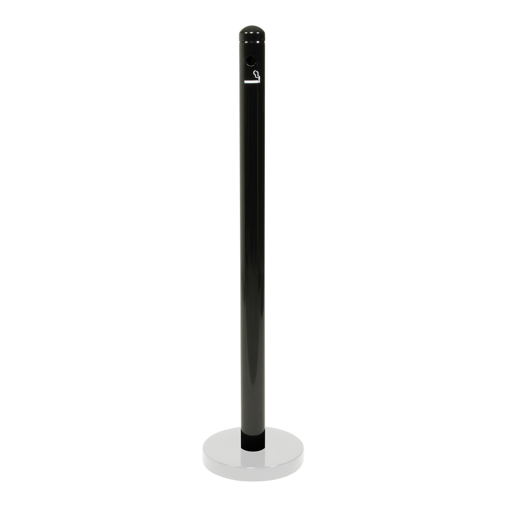 Pied cendrier - noir - 100cm (socle non inclus) - securit