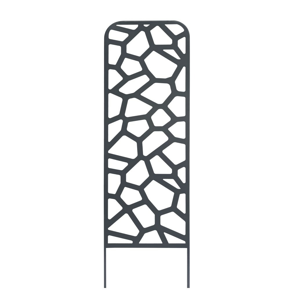 Trellis métal décoratif à planter stone - 0,33 x 1,20 m - ardoise
