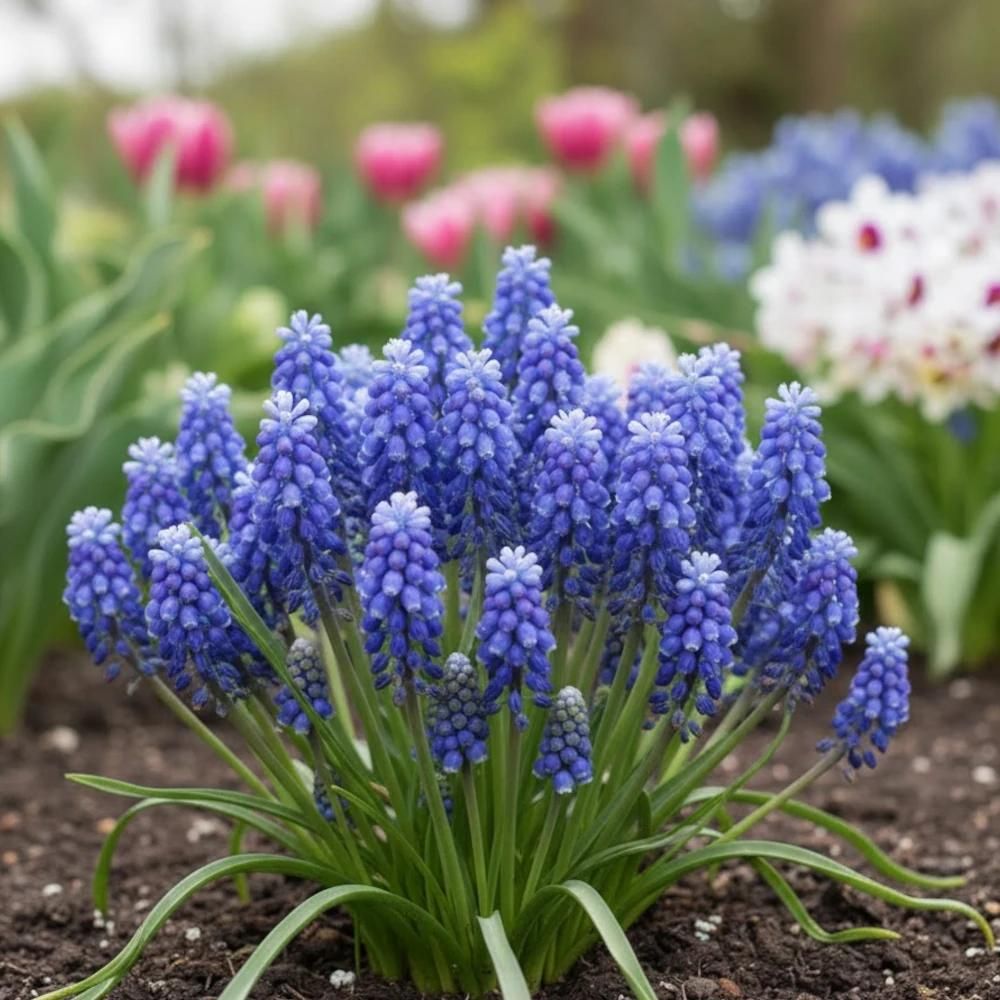 Bulbe de muscari touch of snow sachet de 15 bulbes