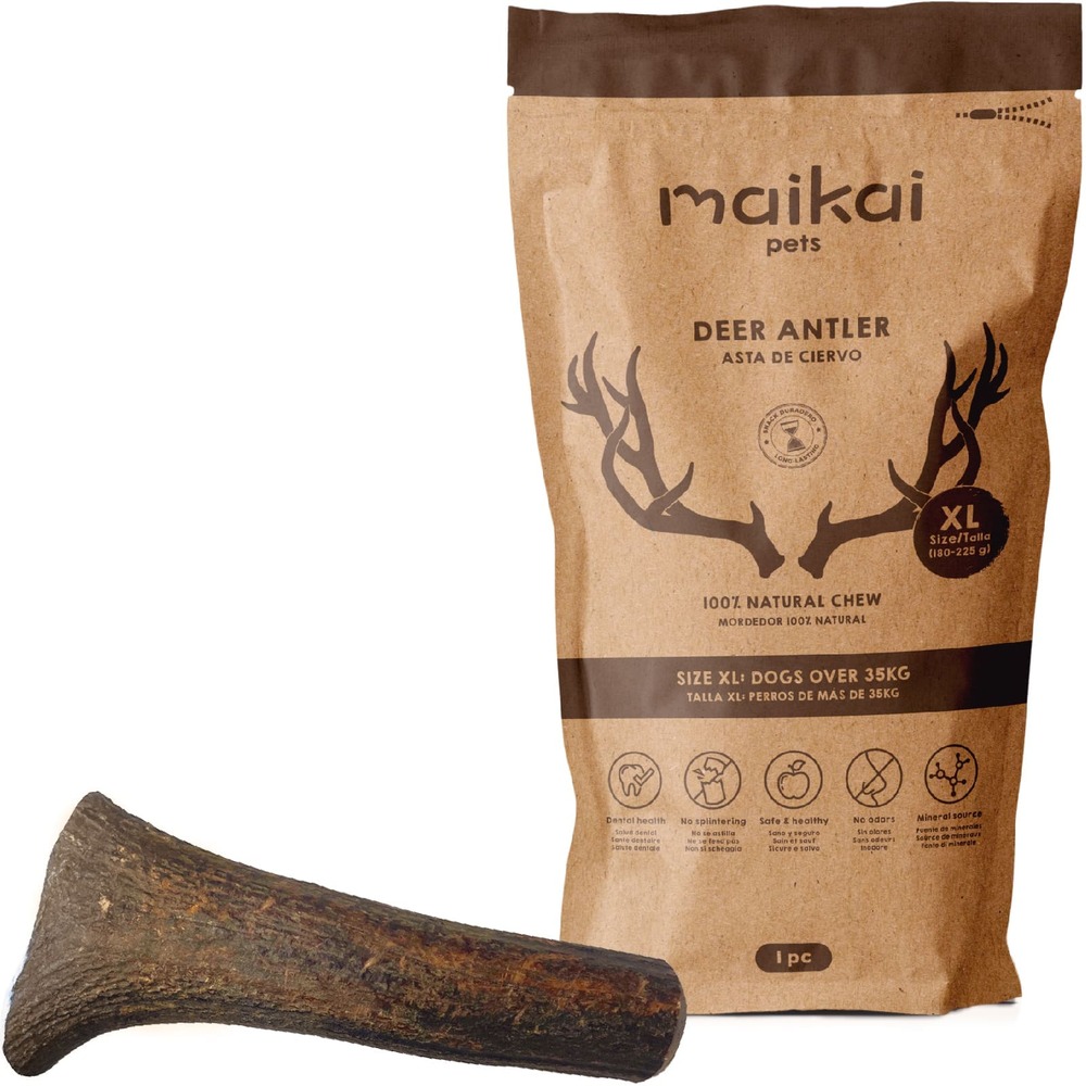Bois de cerf pour chien (taille xl)– os à mâcher 100% naturel et jouet résistant
