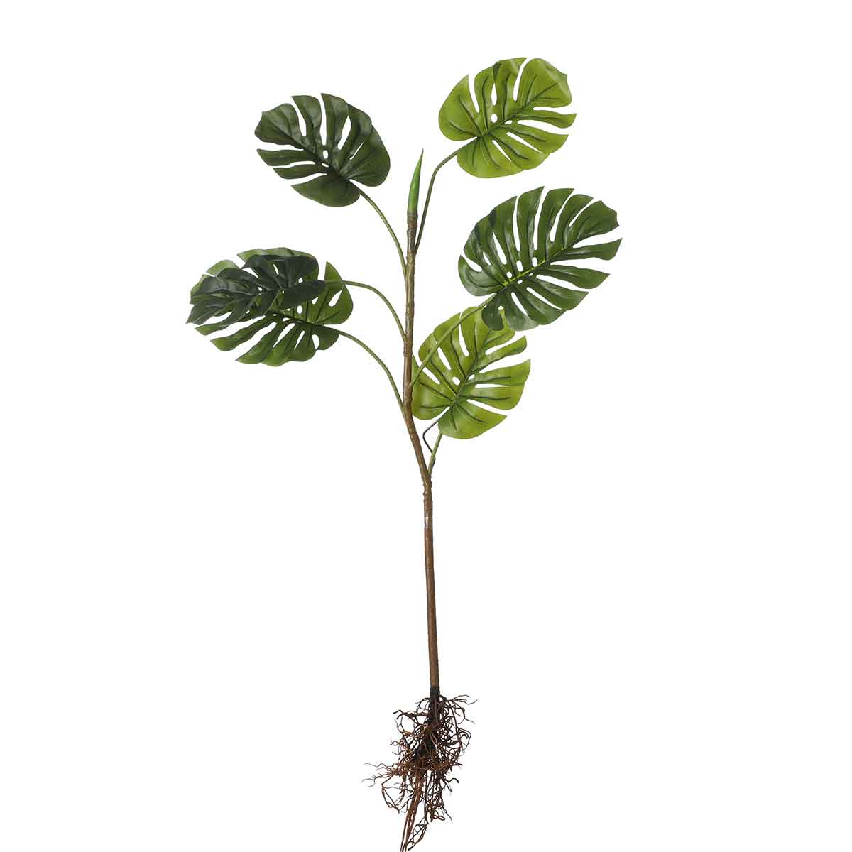 Mica decorations plante artificielle monstera - 124x30x26 cm - pvc - vert