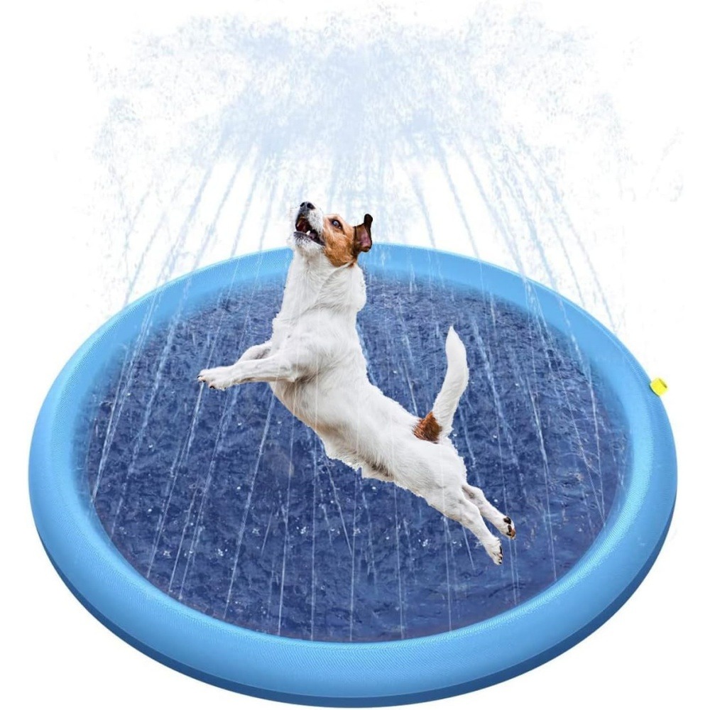 Coussin d'eau-piscine pour chiens-aire de jeux pour piscine pour chiens-version épaissie de 1 m
