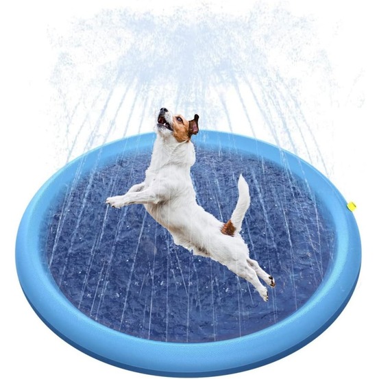 Coussin d'eau-piscine pour chiens-aire de jeux pour piscine pour chiens-version épaissie de 1 m