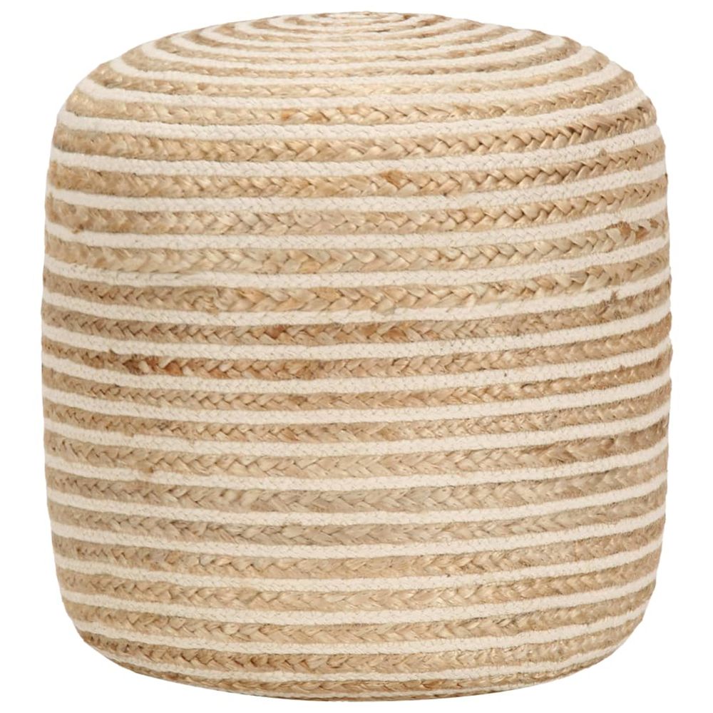 Pouf fait Ã  la main 40 x 45 cm Jute