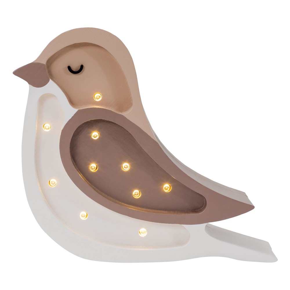 Lampe veilleuse oiseau café beige