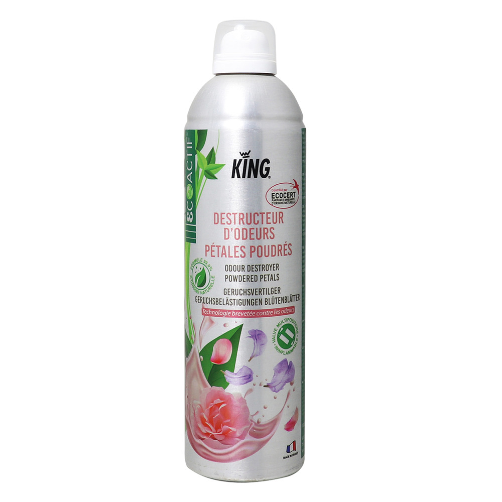 Destructeur d'odeur ecocert pétales poudrées king : 400ml
