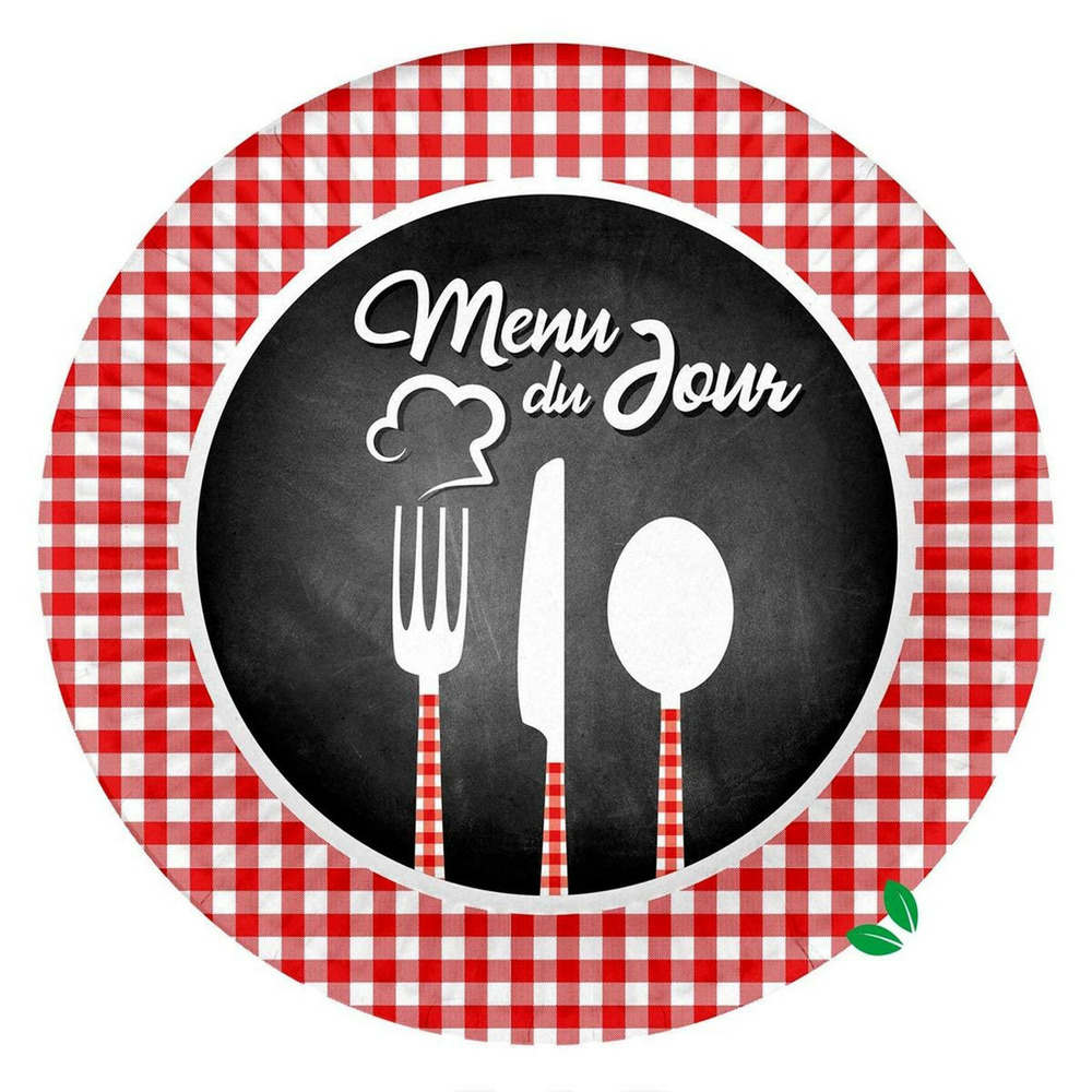 Lot de 10 assiettes en carton 