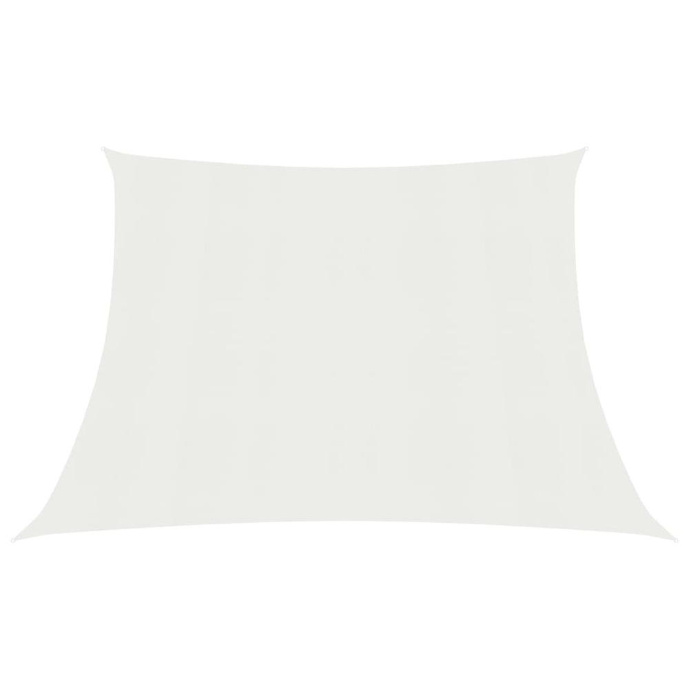 Voile toile d'ombrage parasol 160 g/m² pehd 4/5 x 4 m blanc