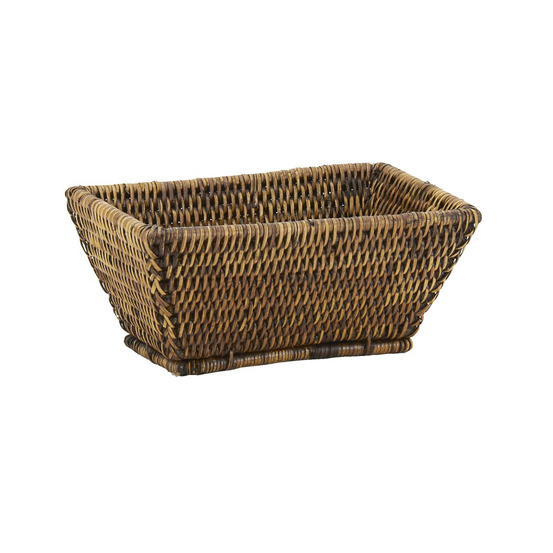 Corbeille rectangulaire en rotin banneton