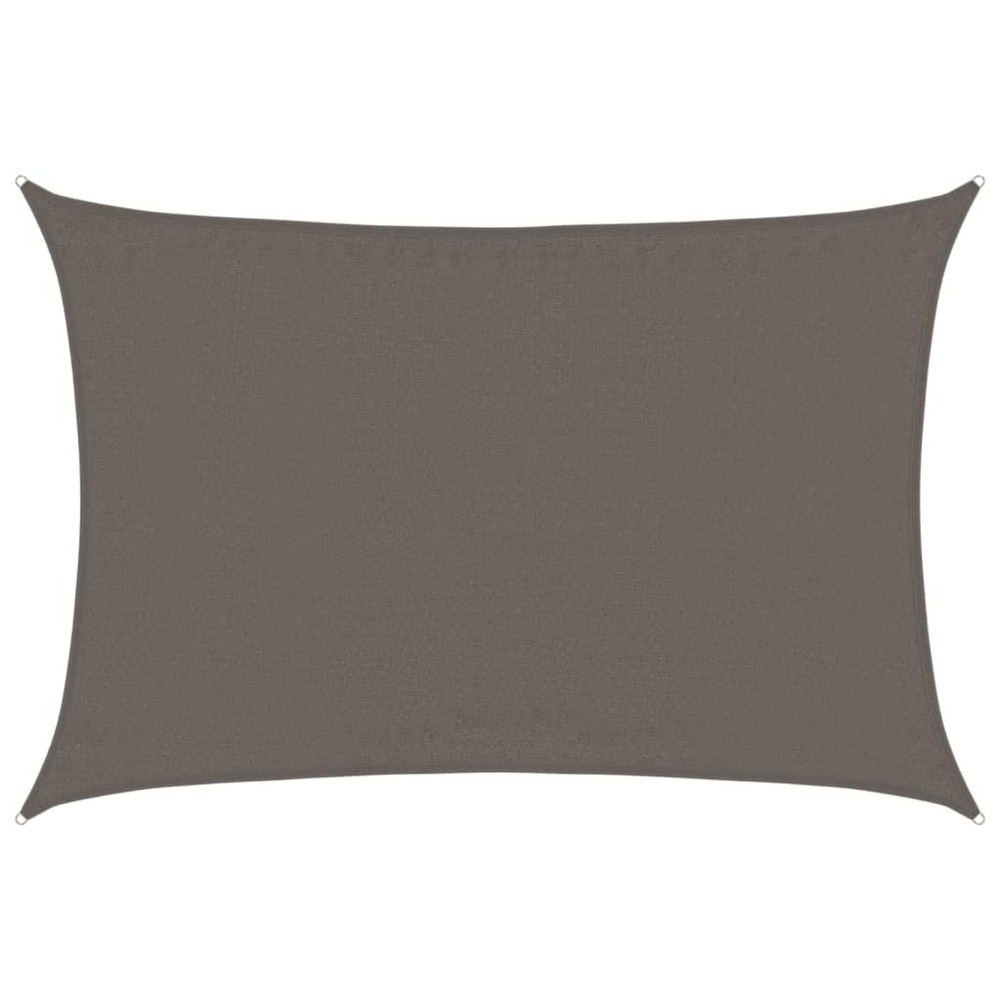 Voile d'ombrage 160 g/m² anthracite 3,5x4,5 m pehd