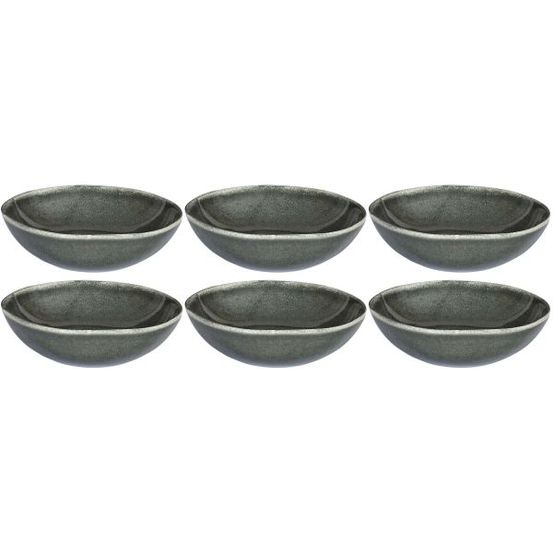Assiette en grès vert black forest (lot de 6) assiette creuse - 19 cm