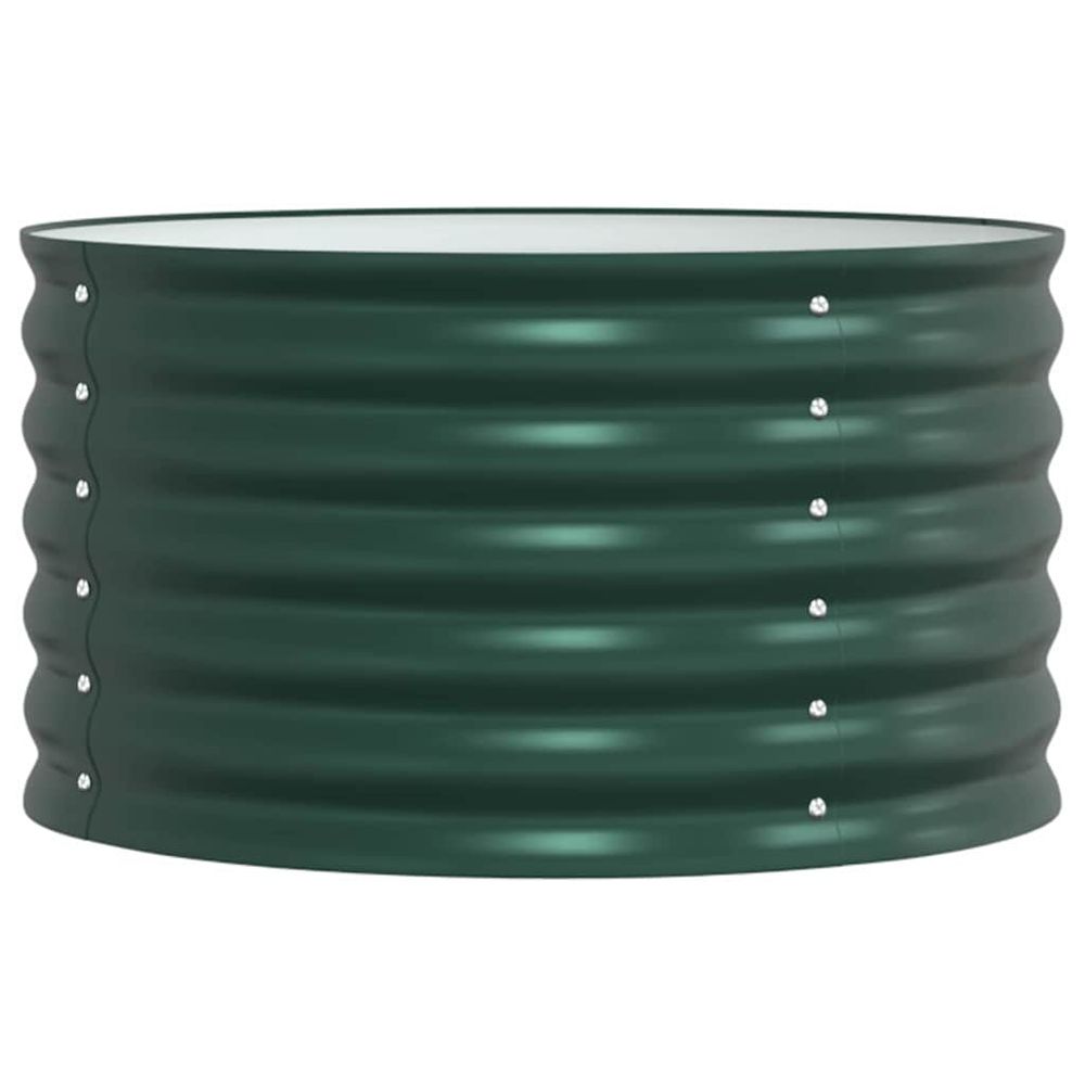 Lit surélevé vert 80 x 80 x 44 cm acier