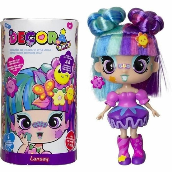 Poupée decora girlz fashion à personnaliser - fleur