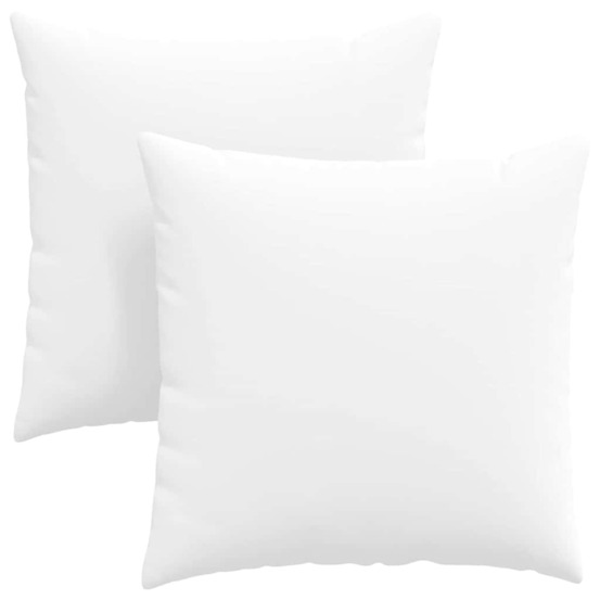 Coussins de canapé 2 pcs blanc 60 x 60 cm tissu