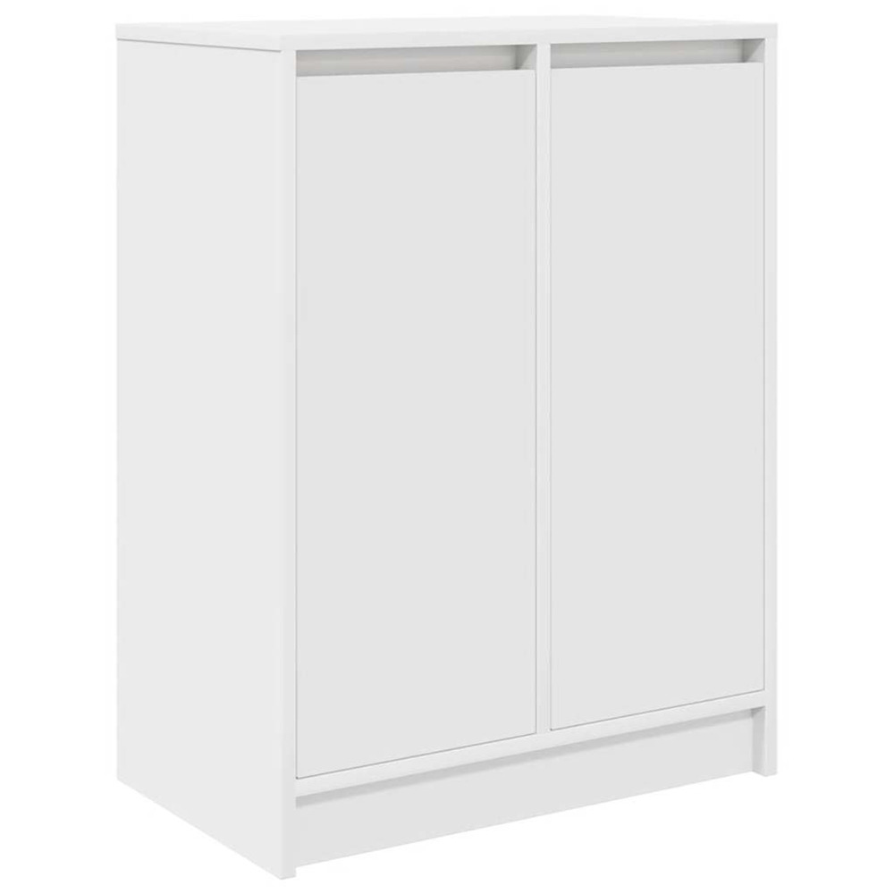 Armoire à chaussures blanc 57x34x76 cm bois d'ingénierie