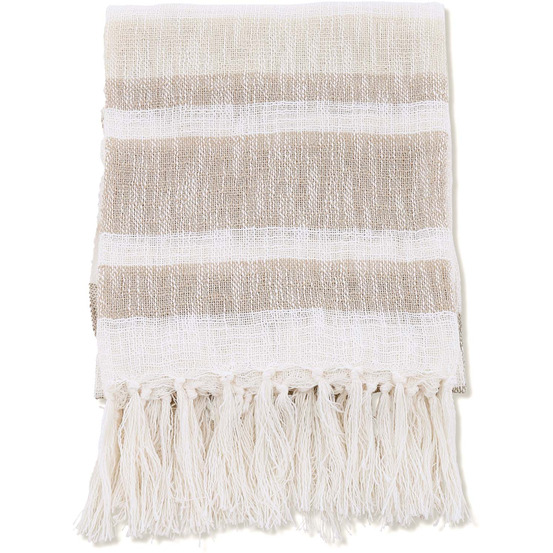 Jeté de canapé en polyester sandy 170 x 130 cm