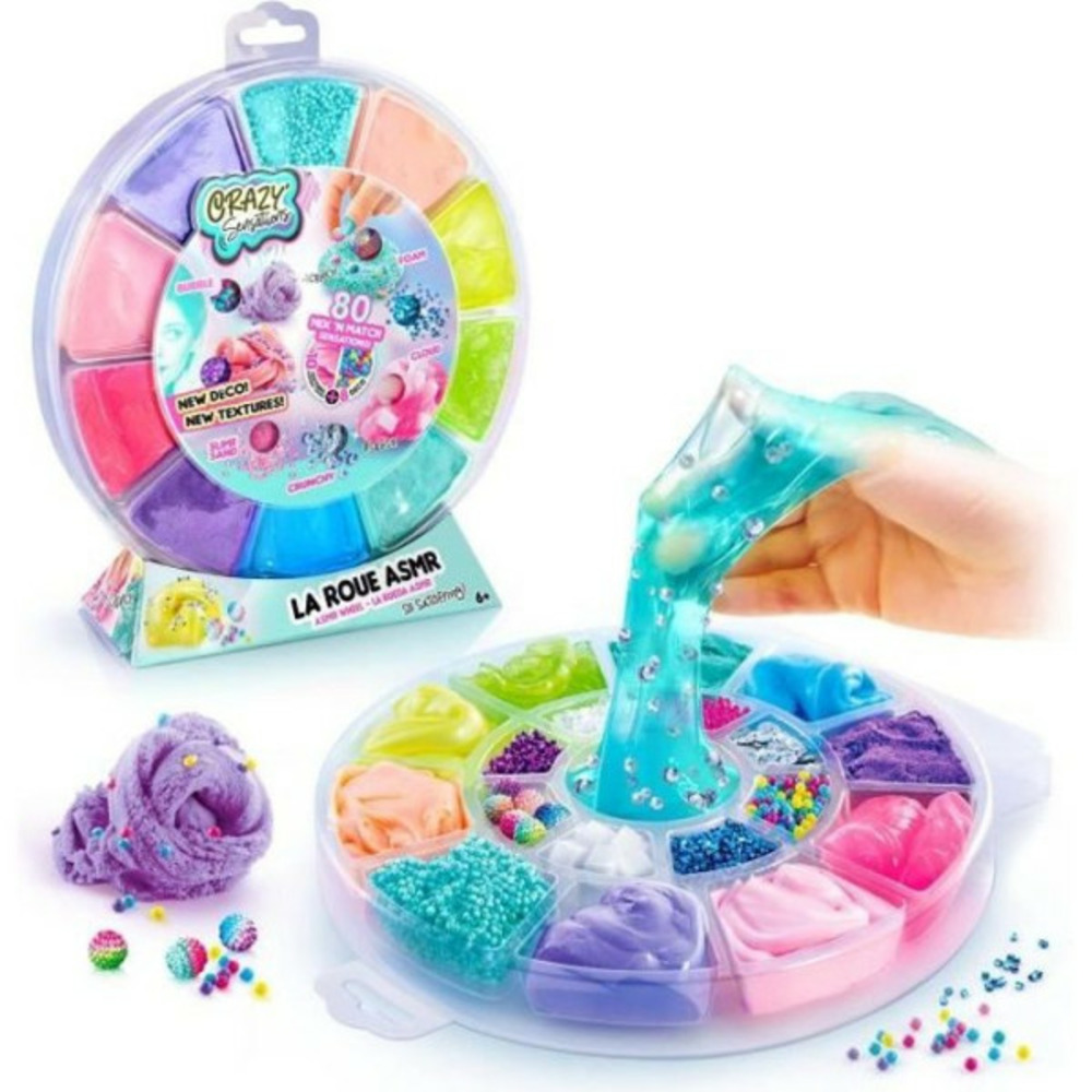 Plateau de textures satisfaisantes asmr - - crazy sensations - slime pour enfant