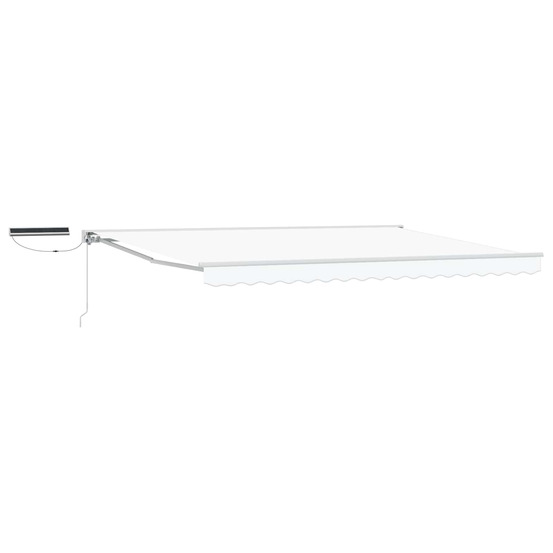 Auvent rétractable électrique blanc 5 x 3 m