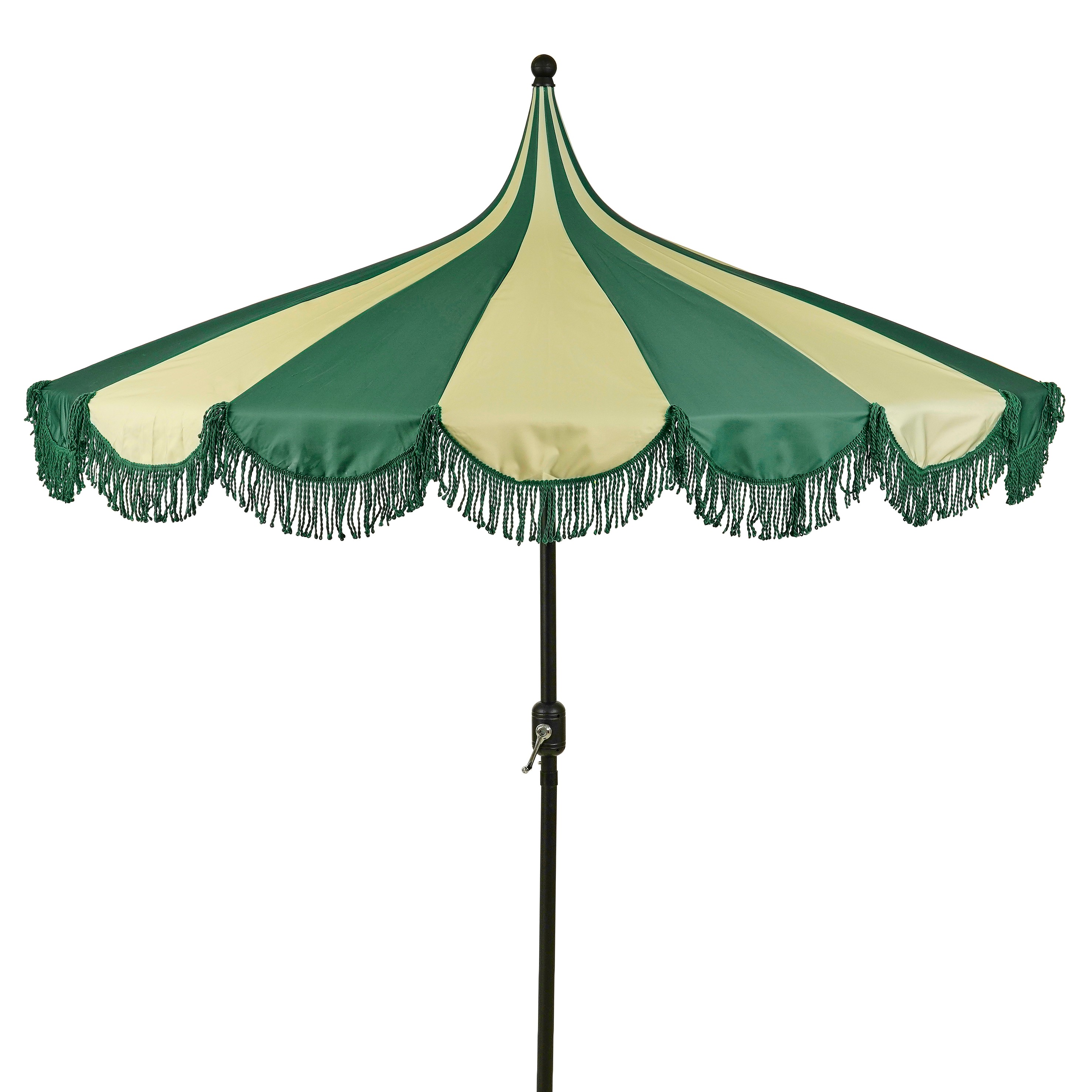 Mica decorations kim parasol rayé avec sac de transport - protection solaire 238 x ø235 cm - parasol plage jardin ou balcon -