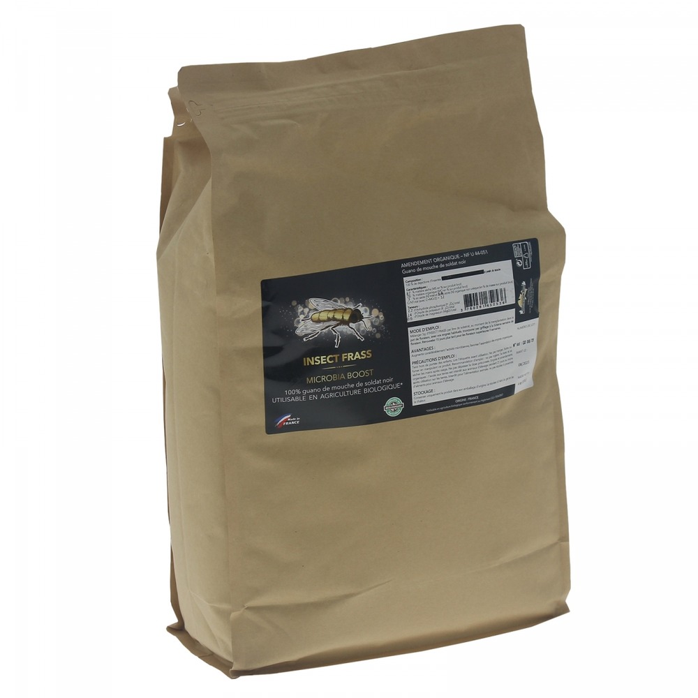 Insect frass - guano d'insectes en sachet de 4 kilos
